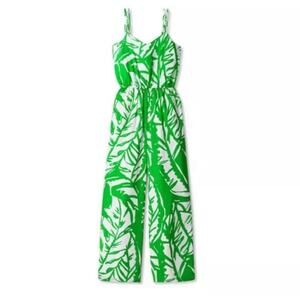 Lilly Pulitzer Jumpsuit One Piece White Green 20th Anniversary Collection Boom